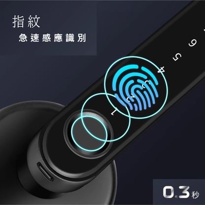 半導體智能指紋門鎖｜0.3秒極速解鎖